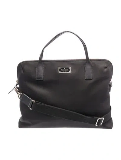 Pre-owned Kate Spade Nylon Shoulder Bag In Black