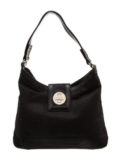Pre-owned Kate Spade Nylon Shoulder Bag In Black