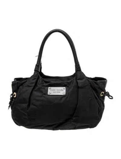 Pre-owned Kate Spade Nylon Shoulder Bag In Black