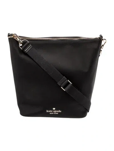 Pre-owned Kate Spade Nylon Shoulder Bag In Black