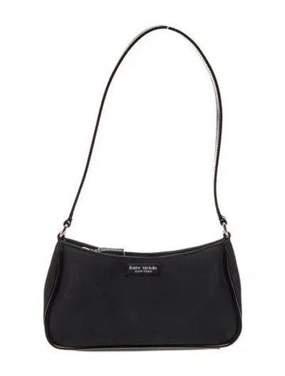 Pre-owned Kate Spade Nylon Shoulder Bag In Black