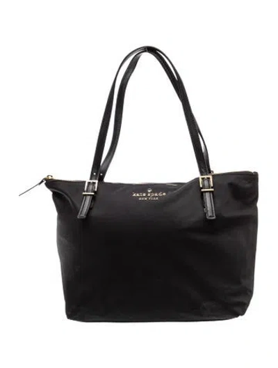 Pre-owned Kate Spade Nylon Shoulder Bag In Black