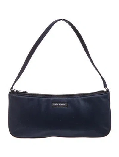 Pre-owned Kate Spade Nylon Shoulder Bag In Blue