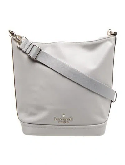 Pre-owned Kate Spade Nylon Shoulder Bag In Gray