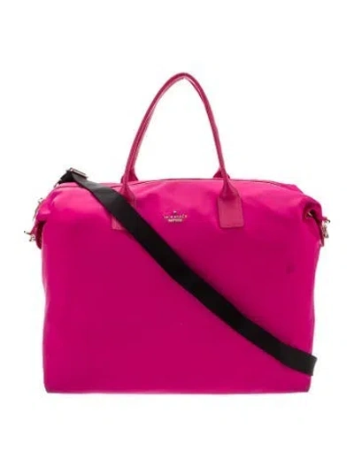Pre-owned Kate Spade Nylon Shoulder Bag In Pink