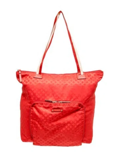 Pre-owned Kate Spade Nylon Shoulder Bag In Red