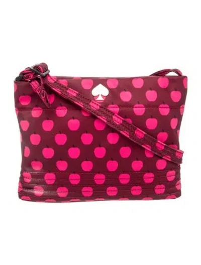 Pre-owned Kate Spade Nylon Shoulder Bag In Red