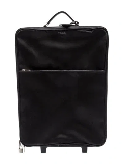 Pre-owned Kate Spade Nylon Suitcase In Black