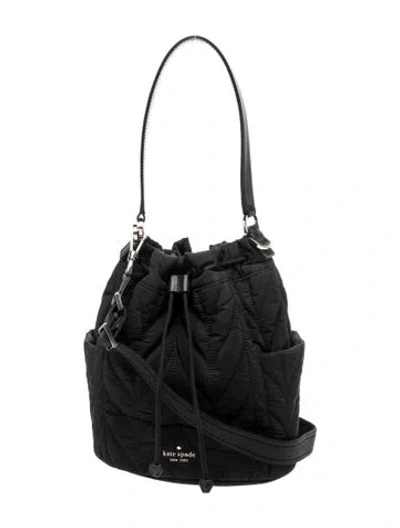 Pre-owned Kate Spade Nylon Top Handle Bag In Black
