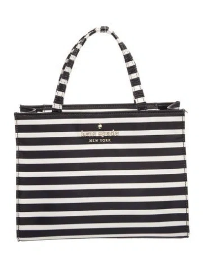Pre-owned Kate Spade Nylon Top Handle Bag In Black