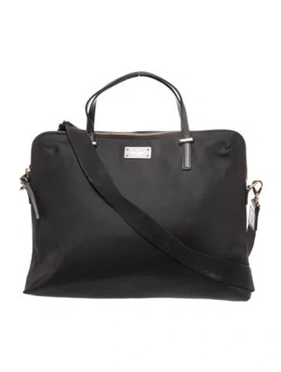 Pre-owned Kate Spade Nylon Top Handle Bag In Black