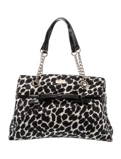 Pre-owned Kate Spade Nylon Top Handle Bag In Black