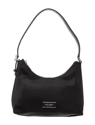Pre-owned Kate Spade Nylon Top Handle Bag In Black