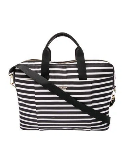 Pre-owned Kate Spade Nylon Top Handle Bag In Black