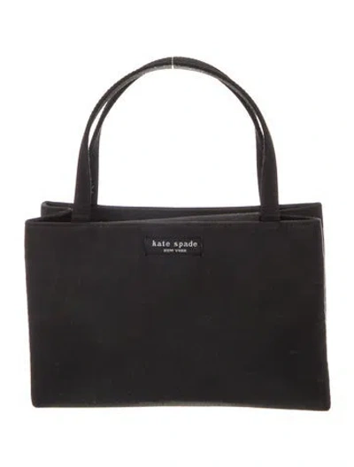 Pre-owned Kate Spade Nylon Top Handle Bag In Black