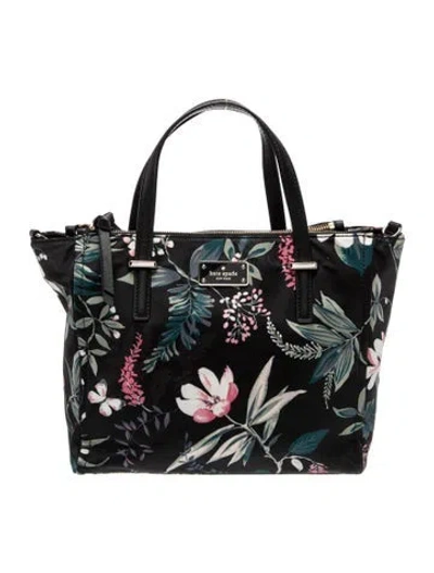 Pre-owned Kate Spade Nylon Top Handle Bag In Black