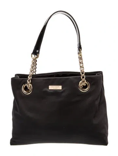 Pre-owned Kate Spade Nylon Top Handle Bag In Black