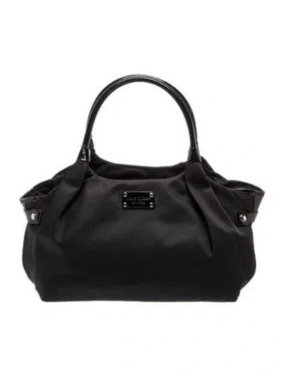 Pre-owned Kate Spade Nylon Top Handle Bag In Black