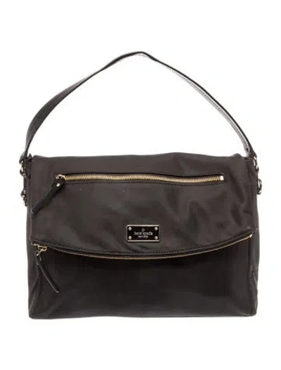 Pre-owned Kate Spade Nylon Top Handle Bag In Black