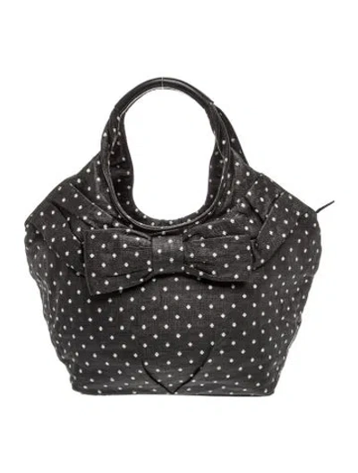Pre-owned Kate Spade Nylon Top Handle Bag In Black