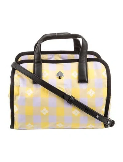 Pre-owned Kate Spade Nylon Top Handle Bag In Neutral