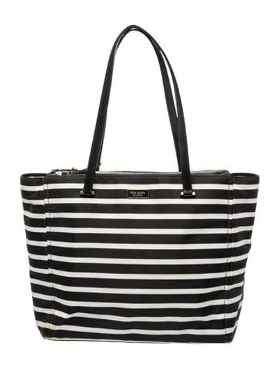 Pre-owned Kate Spade Nylon Tote In Black