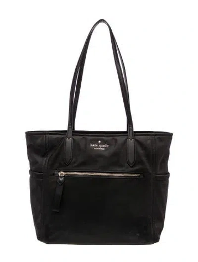 Pre-owned Kate Spade Nylon Tote In Black