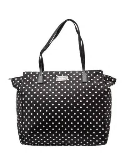 Pre-owned Kate Spade Nylon Tote In Black