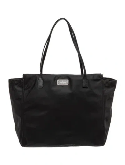 Pre-owned Kate Spade Nylon Tote In Black