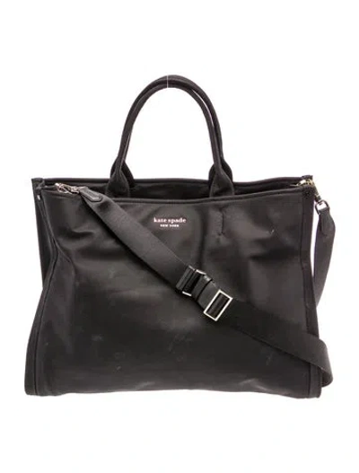 Pre-owned Kate Spade Nylon Tote In Black