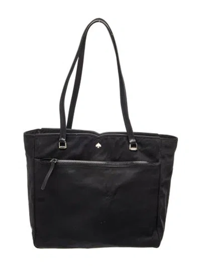 Pre-owned Kate Spade Nylon Tote In Black
