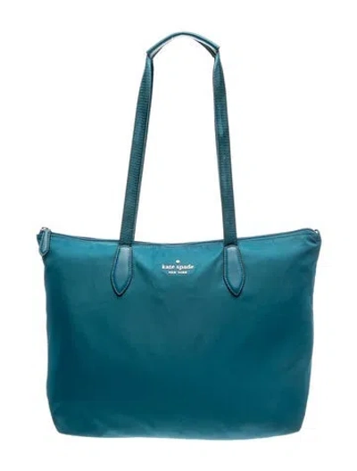 Pre-owned Kate Spade Nylon Tote In Blue