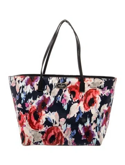 Pre-owned Kate Spade Nylon Tote In Blue