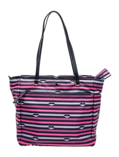 Pre-owned Kate Spade Nylon Tote In Blue