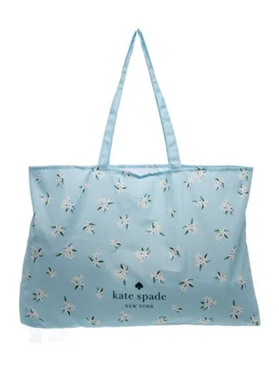 Pre-owned Kate Spade Nylon Tote In Blue