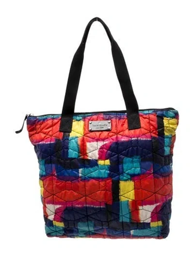 Pre-owned Kate Spade Nylon Tote In Blue