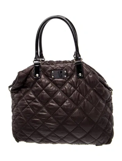 Pre-owned Kate Spade Nylon Tote In Brown