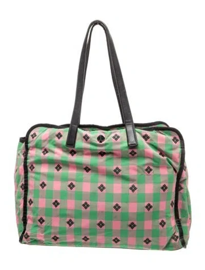 Pre-owned Kate Spade Nylon Tote In Green