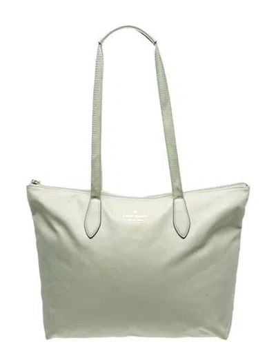 Pre-owned Kate Spade Nylon Tote In Green