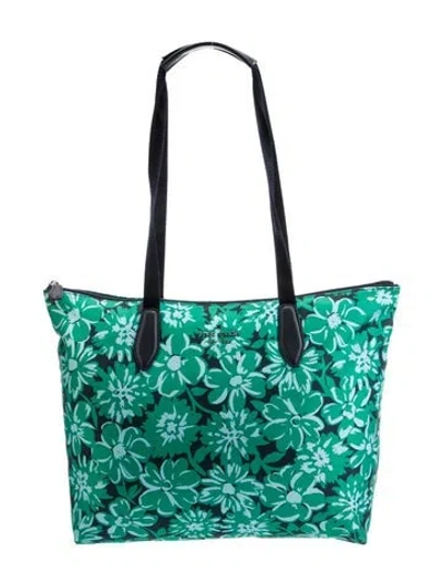 Pre-owned Kate Spade Nylon Tote In Green