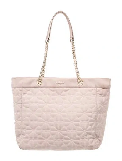 Pre-owned Kate Spade Nylon Tote In Neutral