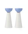 Kate Spade Oak Street Candlestick Holders, Set Of 2 In Multi