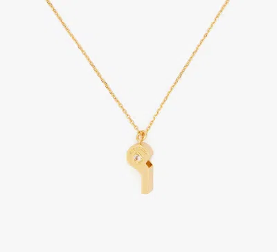 Kate Spade On The Ball Whistle Pendant In Gold