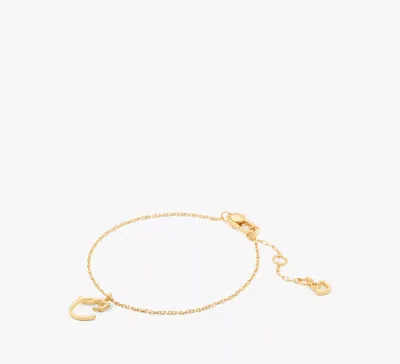 Kate Spade One In A Million C Bracelet In Gold