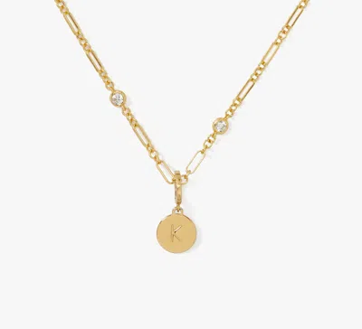 Kate Spade One In A Million Chain & Crystal Necklace In Gold