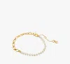 Kate Spade One In A Million Chain & Pearl Line Bracelet In Gold