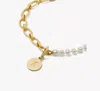 Kate Spade One In A Million Chain & Pearl Line Bracelet In Gold
