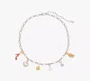 Kate Spade One In A Million Chain Charm Necklace In Silver