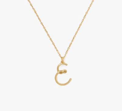 Kate Spade One In A Million E Pendant In Gold