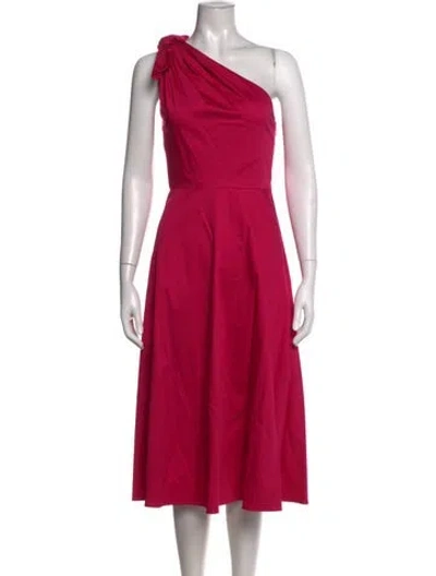 Pre-owned Kate Spade One-shoulder Midi Length Dress W/ Tags In Pink